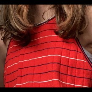 forever 21 red striped tank top 🤎